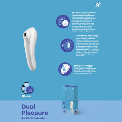 Satisfyer Dual Pleasure - App Contolled Touch-Free USB-Rechargeable Clitoral Stimulator with Vibration Product View