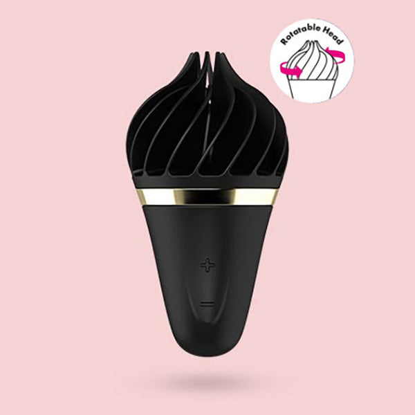 Satisfyer Layon - Sweet Temptation - Black USB Rechargeable Stimulator with Rotating Head