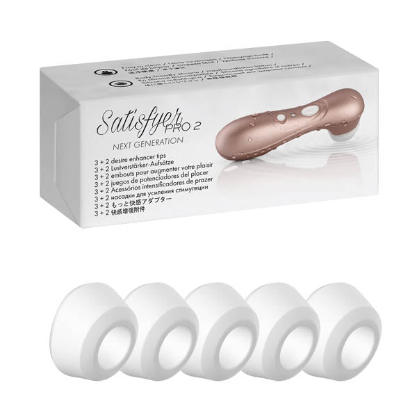 Satisfyer Pro 2 Climax Tips - 5 Replacement Silicone Heads Product View
