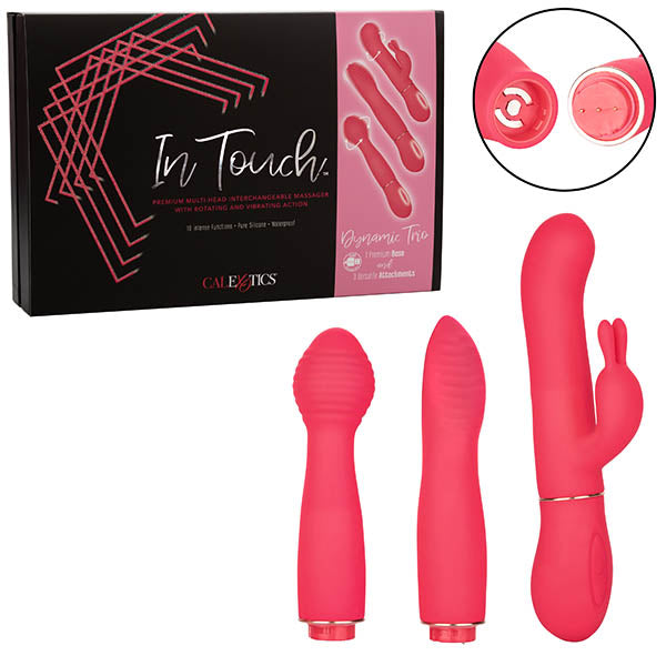 In Touch Dynamic Trio - Pink USB Rechargeable 3-in-1 Vibrator