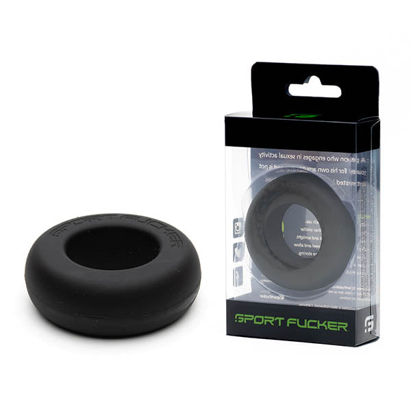 Sport Fucker Muscle Ring - Black Cock Ring