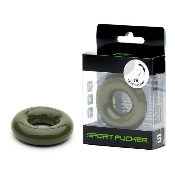 Sport Fucker Rubber Cockring - Army Green Cock Ring