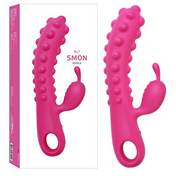 SMON 01 - Pink 23 cm USB Rechargeable Rabbit Vibrator