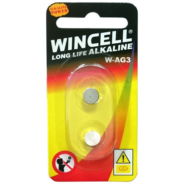 Wincell W392 Silver Oxide Cells - W392/AG3/SR41/LR41 - 2 Pack