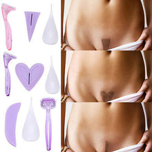 Load image into Gallery viewer, 7Pcs Intimate Bikini Shaving Stencil Set
