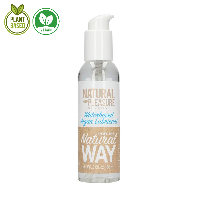 Natural Pleasure Waterbased Vegan Lubricant - Water Based Lubricant - 150ml Bottle