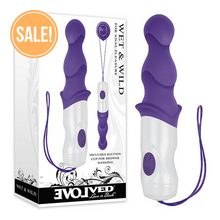 Load image into Gallery viewer, Evolved Wet &amp; Wild - Purple 20.3 cm (8&#39;&#39;) Anal Vibrator Product Box
