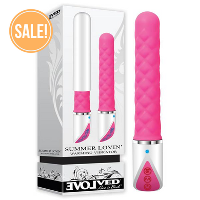 Summer Lovin' - White/Pink 19 cm (7.5'') USB Rechargeable Warming Vibrator