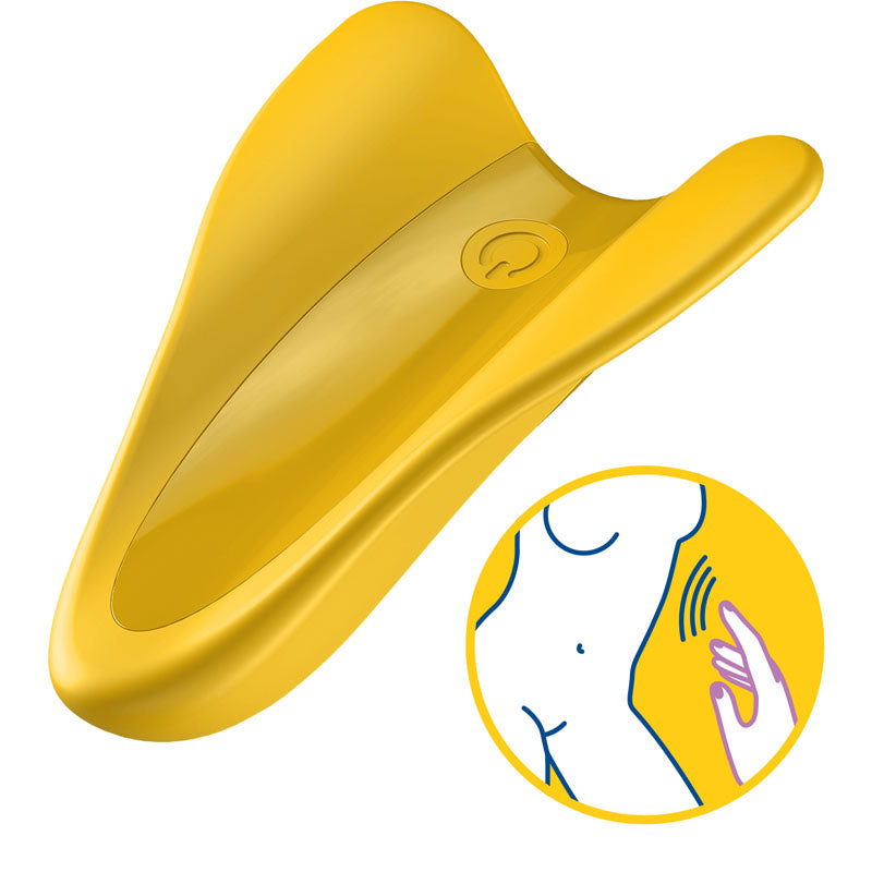 Satisfyer High Fly - Yellow USB Rechargeable Finger Stimulator