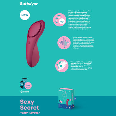 Satisfyer Sexy Secret - App Controlled USB-Rechargeable Panty Vibrator Product View