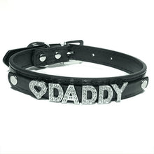 Load image into Gallery viewer, Daddy Dom DDLG - ABDL Leather Collar Black
