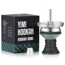 Load image into Gallery viewer, Stone Shisha Head With Charcoal Holder Pipe Screen Green
