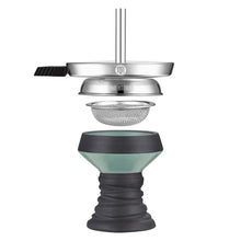 Load image into Gallery viewer, Stone Shisha Head With Charcoal Holder Pipe Screen Green - Expanded
