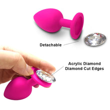 Load image into Gallery viewer, Soft Silicone Anal Plug Set with Mini Bullet Vibrator

