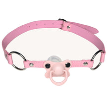 Load image into Gallery viewer, DDLG ABDL Choker Gag Adult Pacifier Pink
