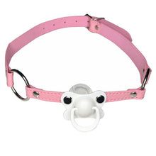 Load image into Gallery viewer, DDLG ABDL Choker Gag Adult Pacifier White
