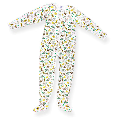 ABDL Rearz Safari Adult Footed Jammies Laid Out